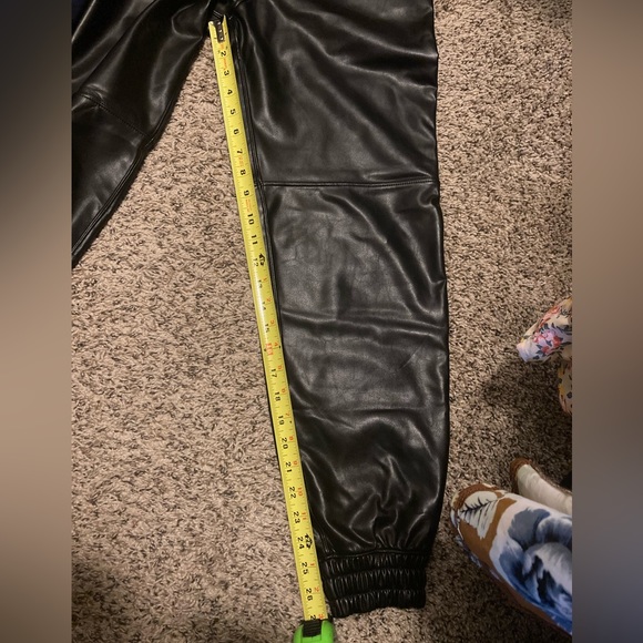 Abercrombie and Fitch Faux Leather Joggers - Picture 7 of 7